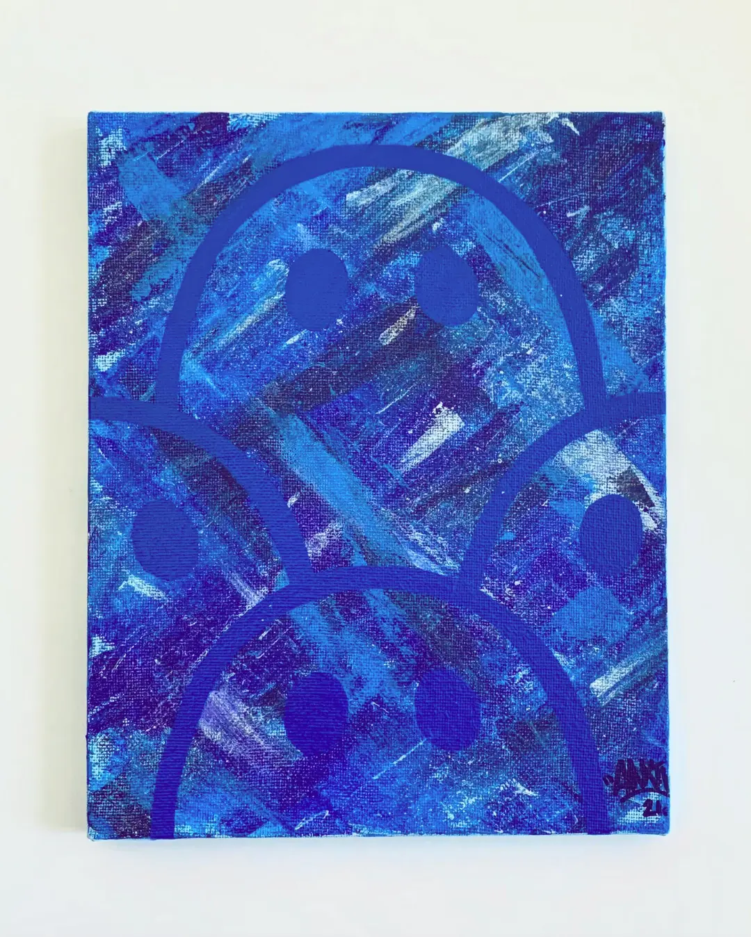 ANXTI “Scraped Through - Purple” Painting