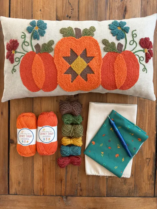Pumpkin Trios Punch Needle Kit