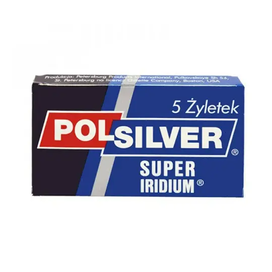 5 Polsilver Super Iridium DE Razor Blades