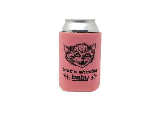 Pink Cat Can Holder