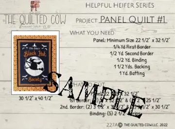 Helpful Heifer Panel Quilt #1