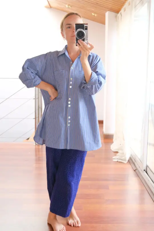 RICHIE shirt in the office striped poplin fabric