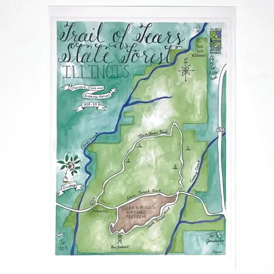 Emily Drew Yates-Map Greeting Cards