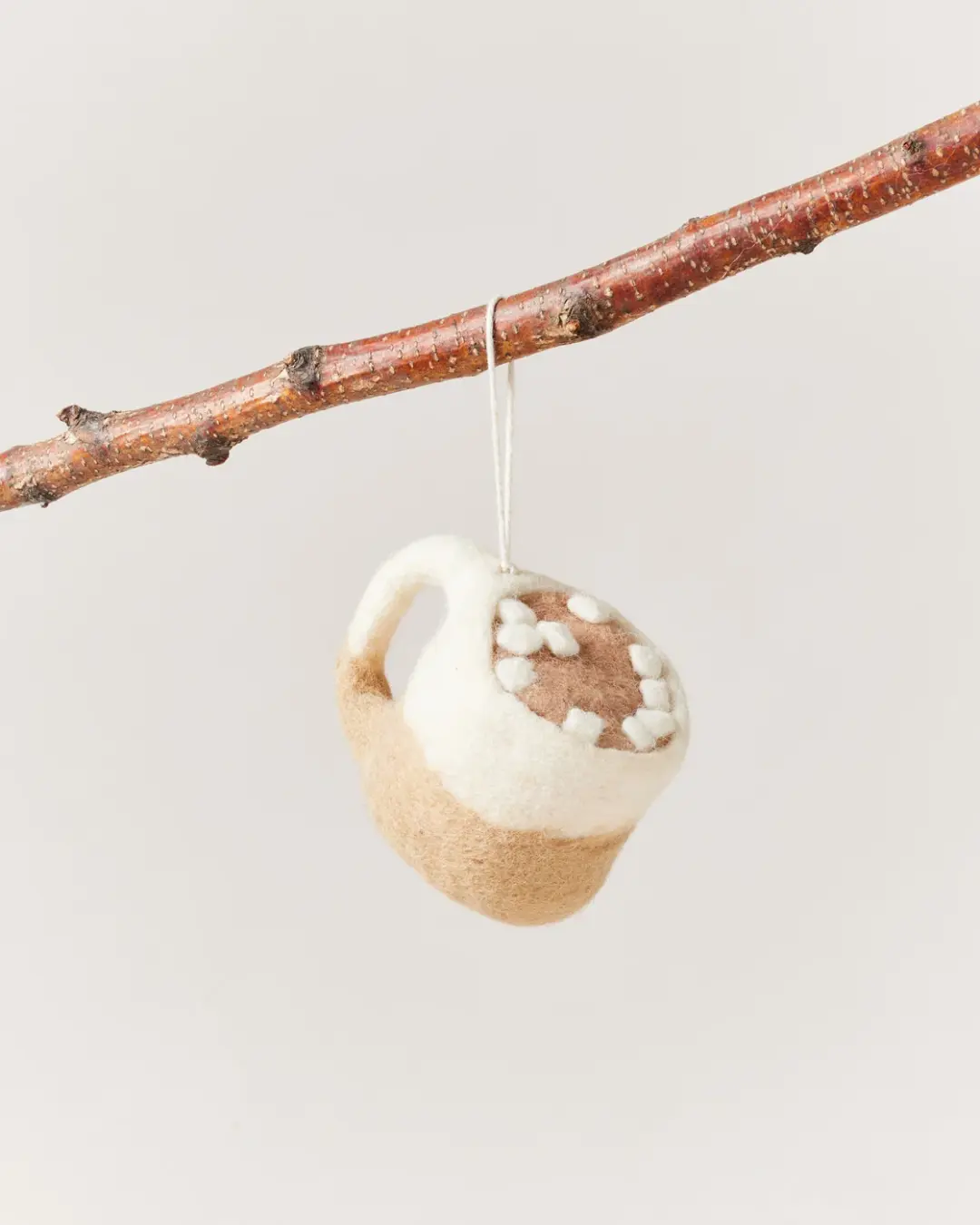 Felted Silo Mug with Hot Cocoa Ornament