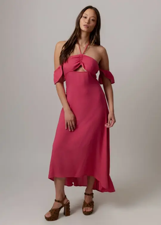Chillie Dress in Vintage Red