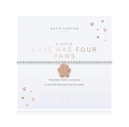 A LITTLE LOVE HAS FOUR PAWS BRACELET
