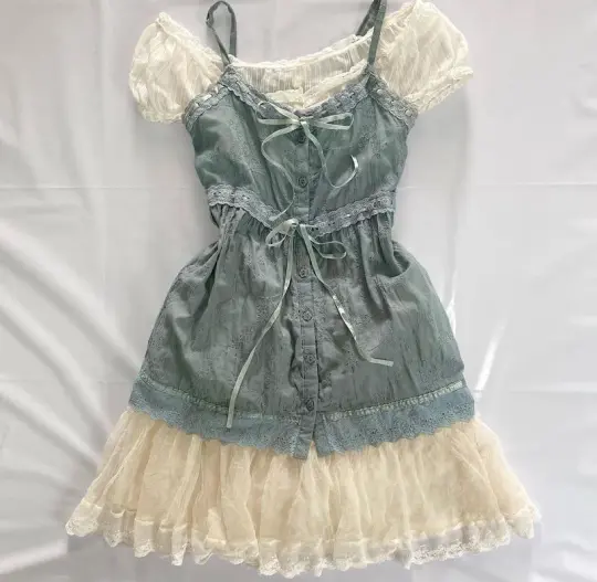 Niche Patchwork Homecoming Dress ,A-Line Spaghetti Straps Corset Summer Dress Cami Dress RS1156