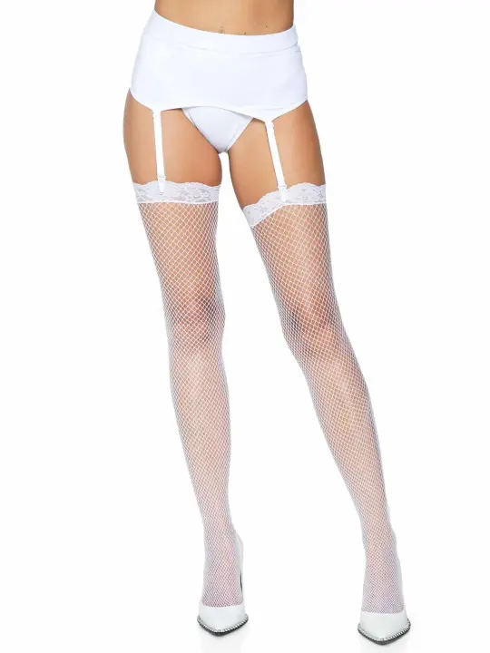 Gwen Fishnet Thigh High Stockings