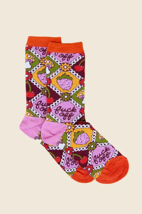 Fuck Off Retro Socks