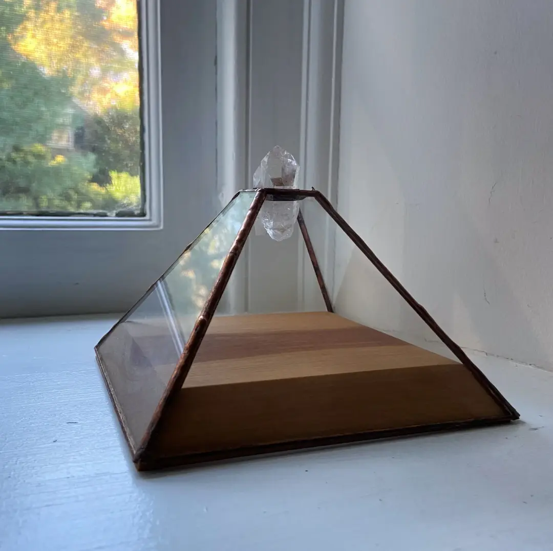 Crystal Topped Pyramid Box, Large no.2
