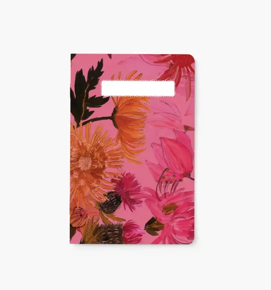 Magenta Floral Notebook