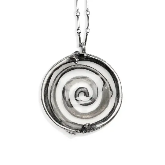 The Sacred Spiral. Spyglass Necklace.