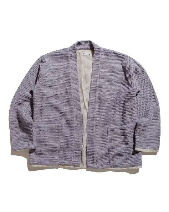 ts(s) Lined Easy Cardigan Cotton/Polyester Russell Knitting Jersey Lavender
