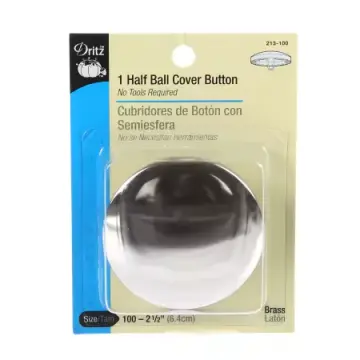 1 Half Ball Cove Button