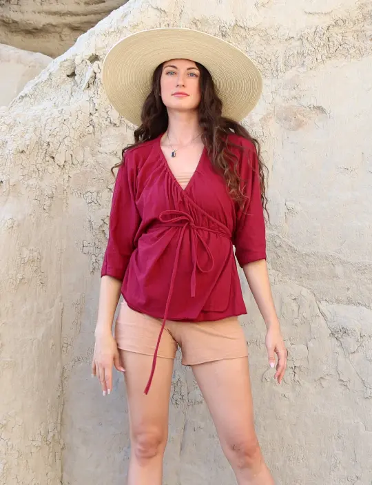 Drawstring Wrap Migration Shirt
