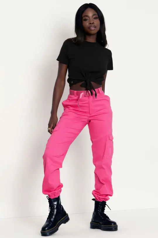 Hot Pink Cargo Pants