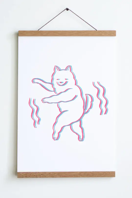 Dancing Dog Print