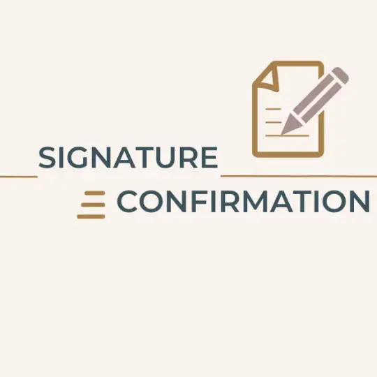 Signature Confirmation