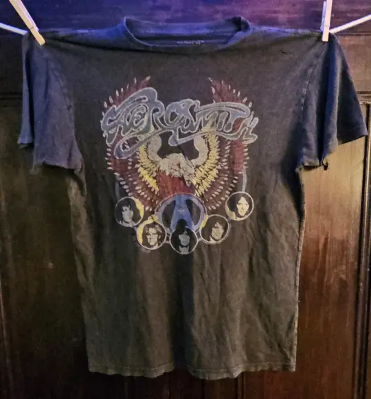 Aerosmith 77 Tour junk food t-shirt, M