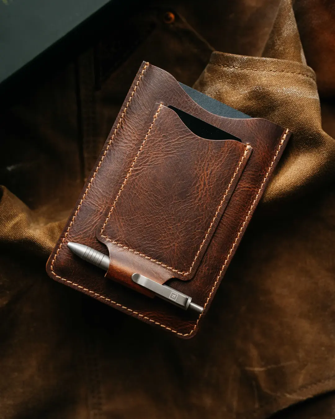 The Scribe Sleeve – Leather Notebook Sleeve (Rugged Tan)