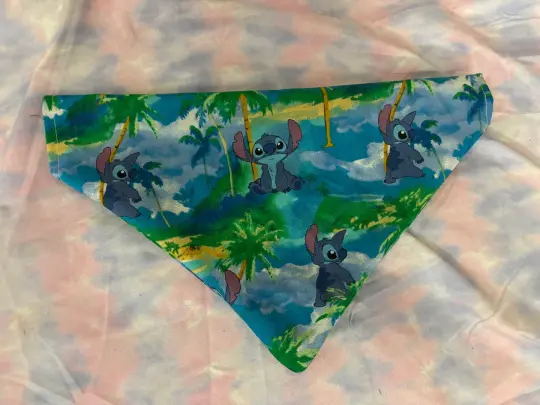 Blue Alien Pet Bandana