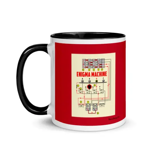 Enigma Machine Classic Diner Coffee Mug | Available in 2 colors!