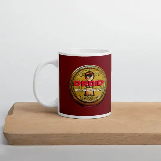 Droid Black & The Oracle Coin White Glossy Diner Style Coffee Mug | Available in 2 Sizes!