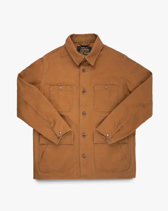 20oz Paraffin Coated Duck Chore Jacket - Brown