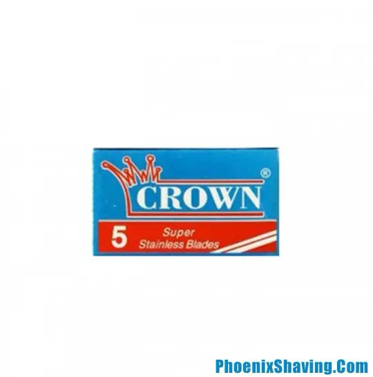CROWN Super Stainless Double Edge Safety Razor Blades - 5 Pack