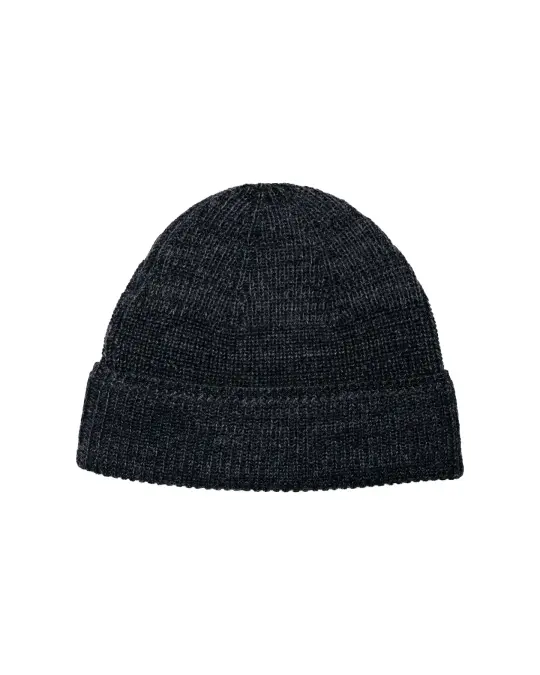 Norse Projects Wool Cotton Rib Beanie Dark Grey Melange
