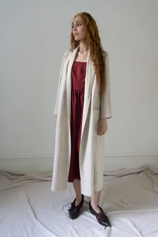 Wren Linen Jacket - Ecru