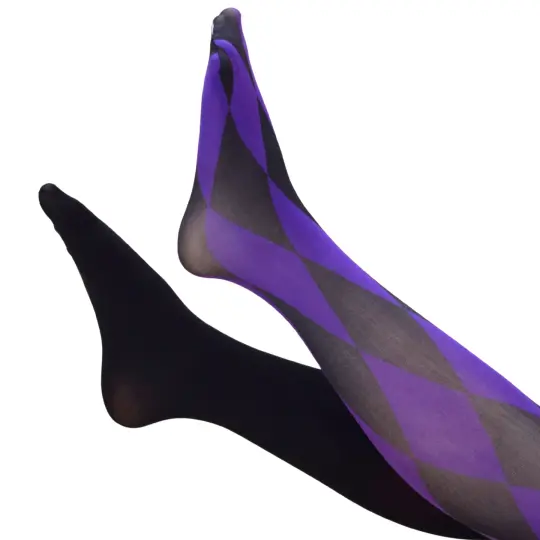 Purple Harlequin Tights [EARLY ACCESS]