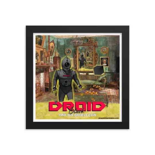 Droid Black & The Oracle Coin Framed Print | Availalble in Multiple Sizes!