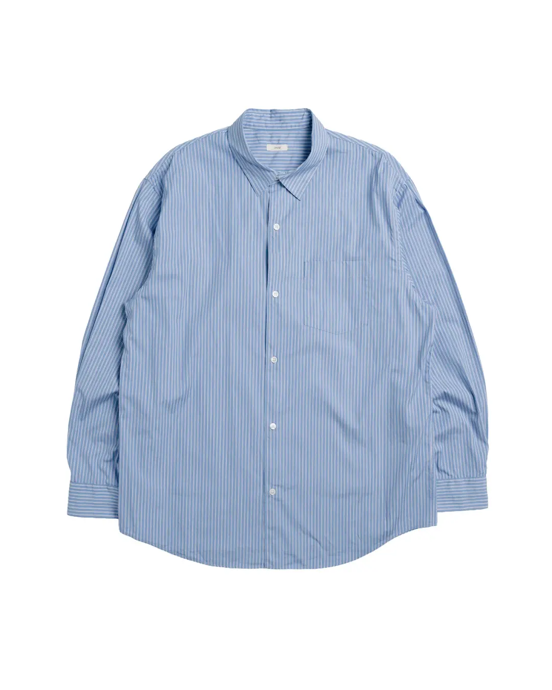 awasa Regular Collar Shirt Blue Stripe