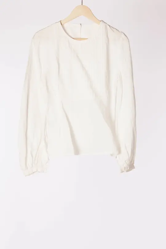Scarlet Shirt, Long Sleeve, White Magnolia