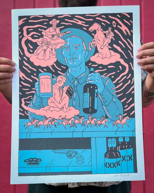 Luke Pelletier “The adventure in my mind” pink/ blue