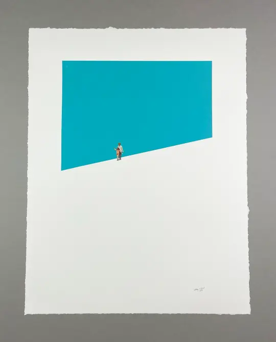 'theTHINlineBETWEEN' Original Collage