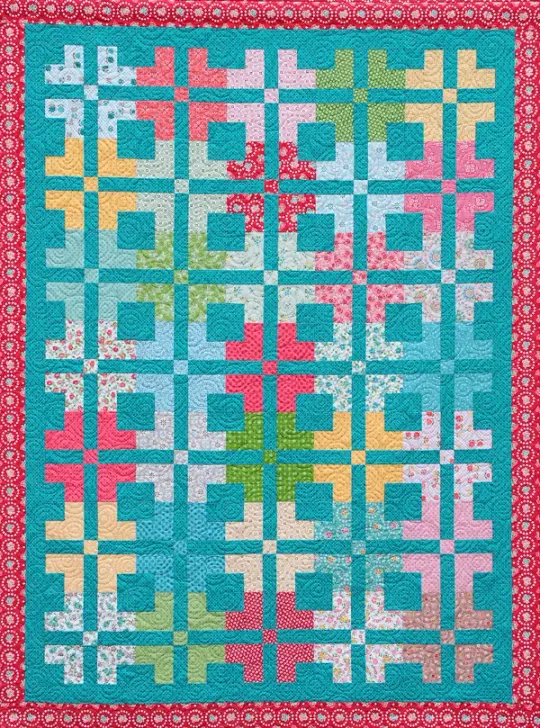 Easy Peasy Plaid in  Granny Chic fabrics by Lori Holt