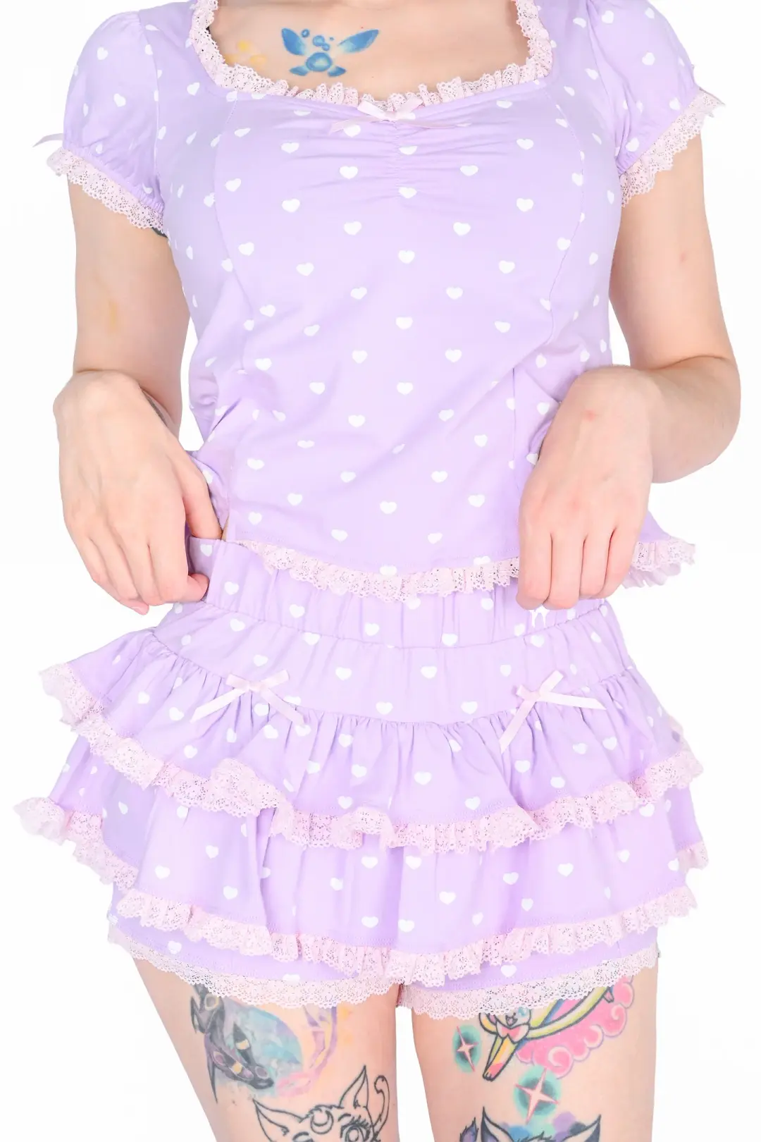 Sabrina Ruffle Skort - Lavender