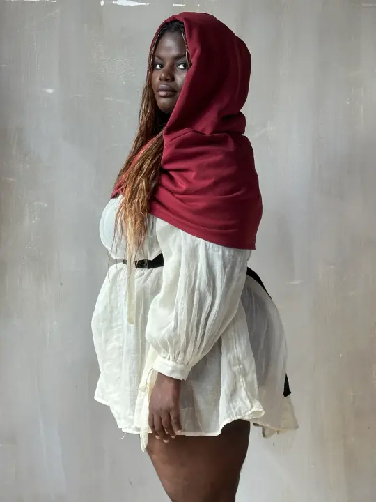 FW25: Mythic Cowl in Oxblood Organic Fleece (Pre-Order)