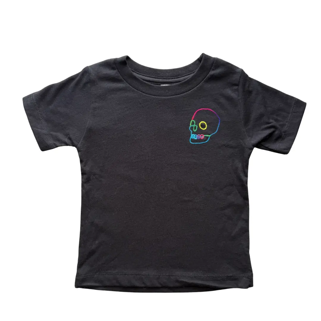BABY 12 Month Rainbow Skull T Shirt
