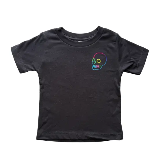 BABY 12 Month Rainbow Skull T Shirt