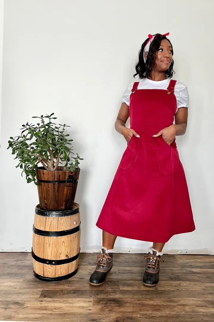 Cotton Hybrid Jumper in Garnet-Medium Available!