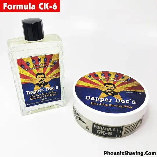 Dapper Doc's Artisan Shave Soap & Aftershave Bundle Deal | Ultra Premium CK-6 Formula