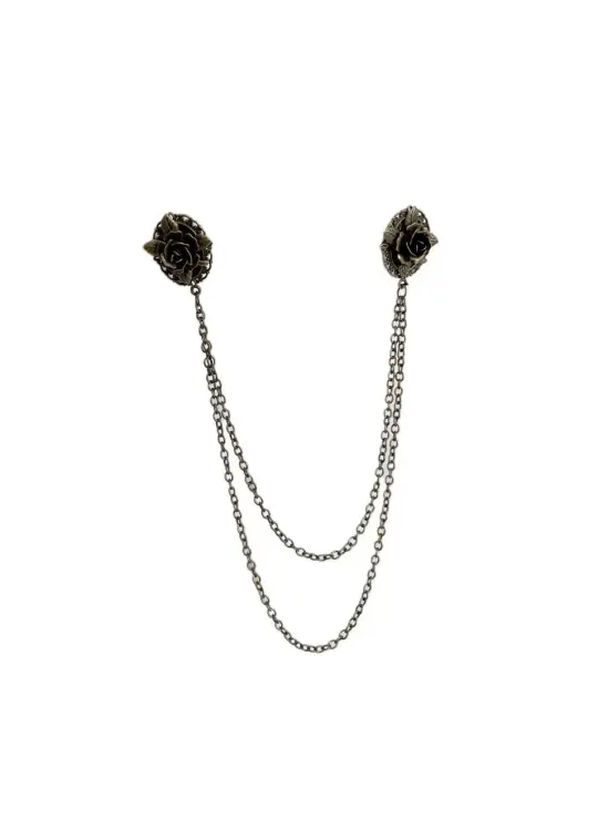Rose metal pin