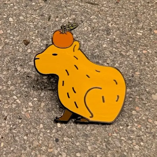 Capybara Enamel Pin