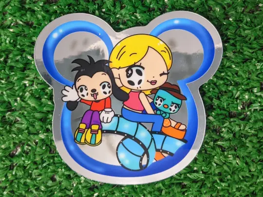 september 2025 "did knee channel" die cut sticker