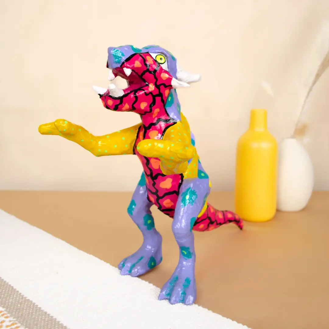 Papier-Mâché Fantastical Alebrijes Sculptures