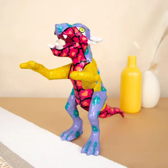 Papier-Mâché Fantastical Alebrijes Sculptures
