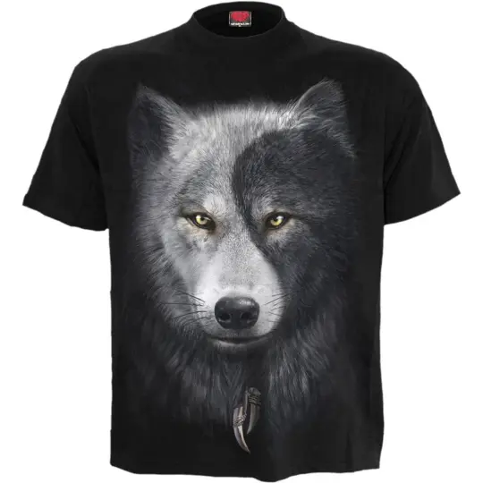 WOLF CHI T-Shirt Black - Symbolic Design